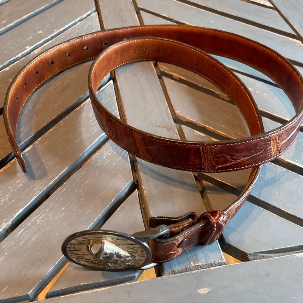 Trafalgar alligator men’s belt size 36